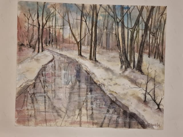 Foto 1 des Kunstwerks "Winter am Niederrhein" von Manfred Haselhuhn auf art24