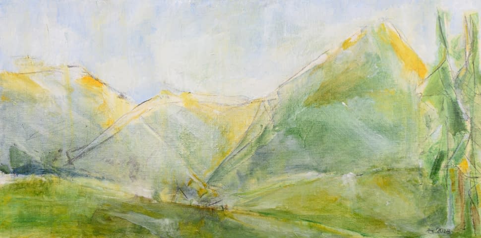 Bild 1 des Kunstwerks "Berglandschaft" von Regina Thyssen auf art24