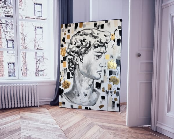 Foto 2 des Kunstwerks "König David - Göttlicher Mut und Weisheit" von Maria Wasserfaller auf art24