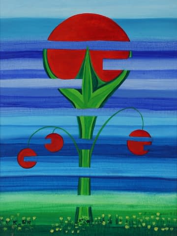 Image 1 of the artwork "Rote Blume" by Edith Irving-Sommer on art24