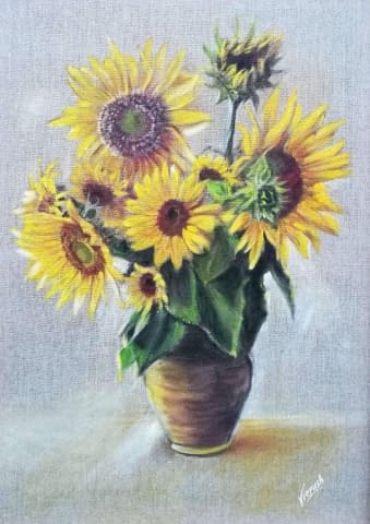 Image 1 of the artwork "Sonnenblumen" by Svetlana Shostak on art24