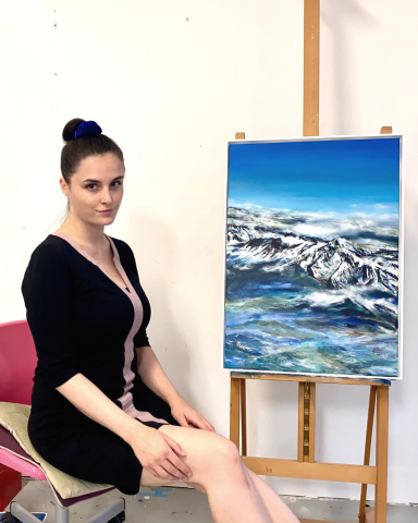 Image 1 of the artwork "The Mont Blanc from a bird's eye view" by Viktoria Koestler on art24