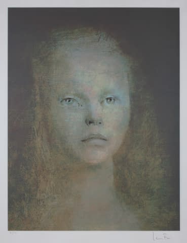 Image 1 of the artwork "Mädchenbildnis mit langen Haaren 145/275" by Leonor Fini on art24