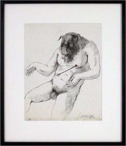 Image 1 of the artwork "Verwundeter männlicher Fabelakt" by Jesús Nodarse Valdés on art24