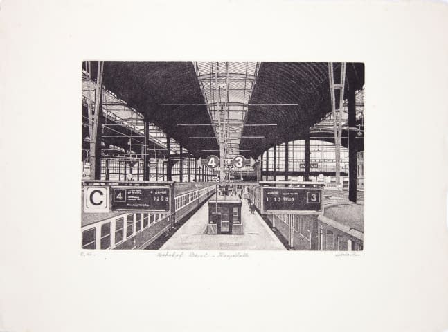 Bild 2 des Kunstwerks "Bahnhof Basel - Hauptalle" von Rudolf Häsler auf art24