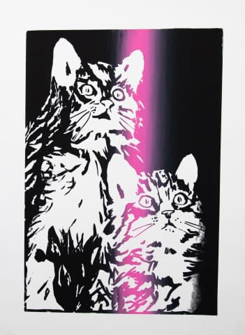 Image 1 de l'œuvre "Zwei Katzen" par Hans Binz sur art24