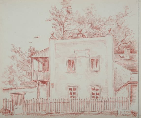 Image 1 of the artwork "Architekturstudie (Prag - Hvězda)" by František Sembdner on art24