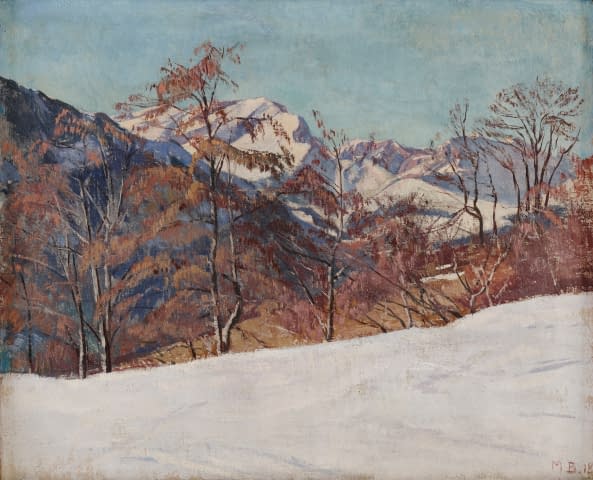 Image 2 of the artwork "Blick auf Calandakette - Winter" by Max Burgmeier on art24
