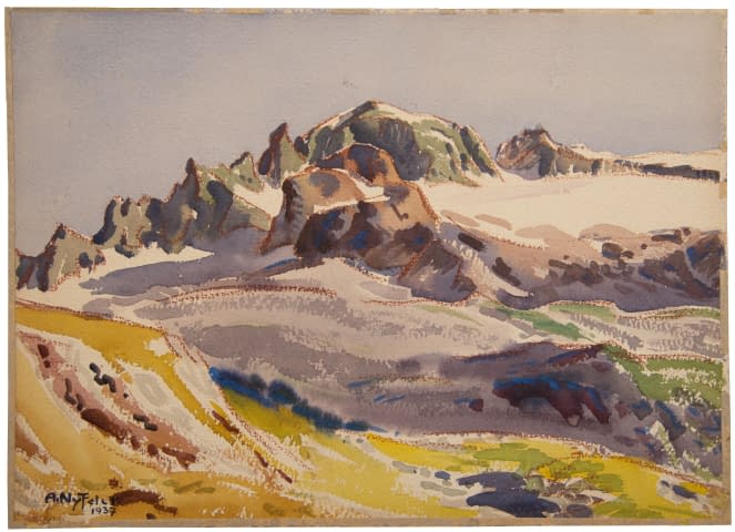 Bild 1 des Kunstwerks "Lötschental" von Albert Nyfeler auf art24