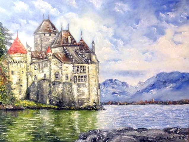 Bild 1 des Kunstwerks "Château de Chillon (Schloss Chillon)" von Galina auf art24