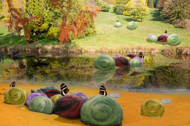 Image 1 of the artwork "Une vue de larboretum d’Aubonne (Sicht auf das Arboretum von Aubonne)" by José Gaggio on art24