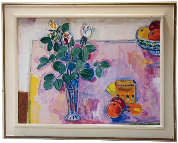 Foto 1 des Kunstwerks "Stillleben mit Rosenstrauss und Äpfeln" von Josef Kilián auf art24