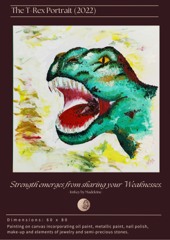 Image 2 de l'œuvre "The T-Rex Portrait" par Madeleine Farhoumand sur art24