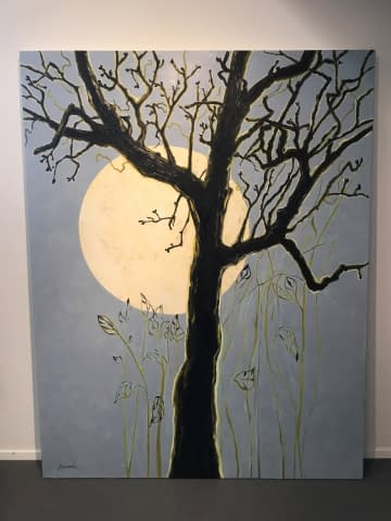 Bild 1 des Kunstwerks "Vollmond" von Margot Ressel auf art24