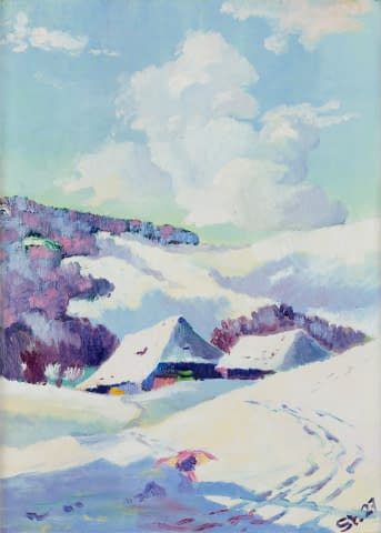 Bild 2 des Kunstwerks "Winterlandschaft" von Artist Wanted auf art24