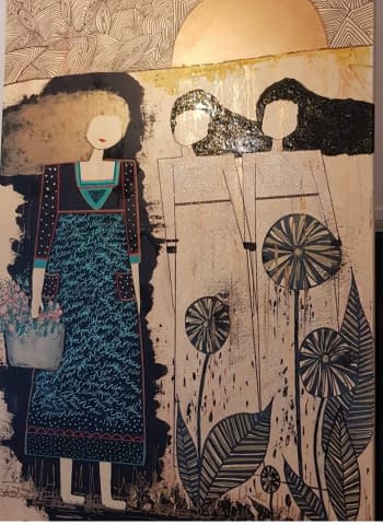 Foto 1 des Kunstwerks "Woman and her shadow" von Ghazal Ashrafian auf art24
