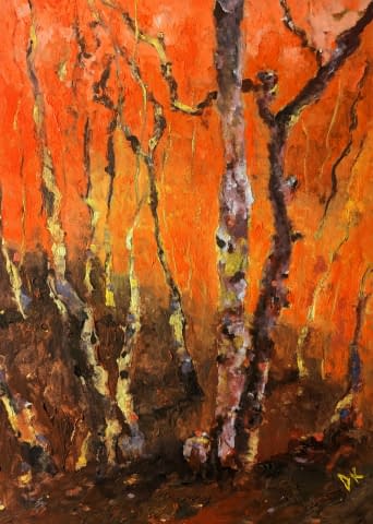 Image 1 of the artwork "Birkenwald im Herbst" by DK on art24