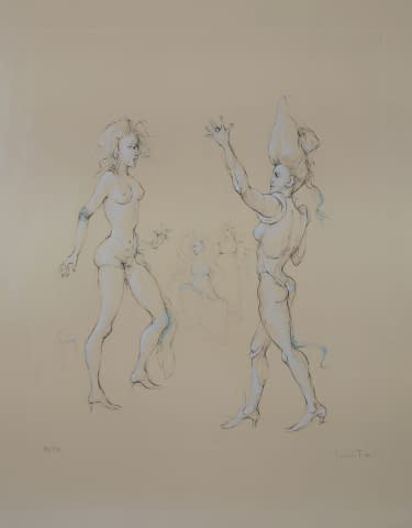 Bild 1 des Kunstwerks "Fünf Frauen (les fruits de la passion) 186/250" von Leonor Fini auf art24