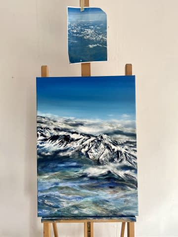 Image 2 of the artwork "The Mont Blanc from a bird's eye view" by Viktoria Koestler on art24