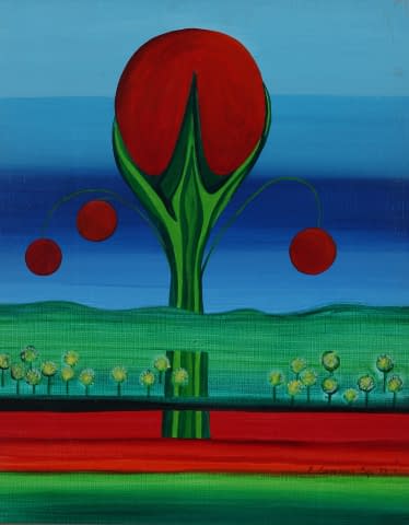 Image 1 of the artwork "Blumen in Landschaft" by Edith Irving-Sommer on art24