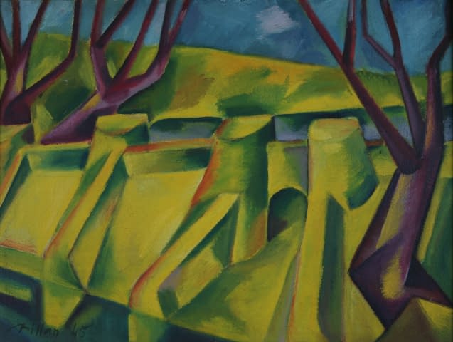 Foto 1 des Kunstwerks "Jez na Potoce (dt. Wehr am Bach)" von Josef Kilián auf art24