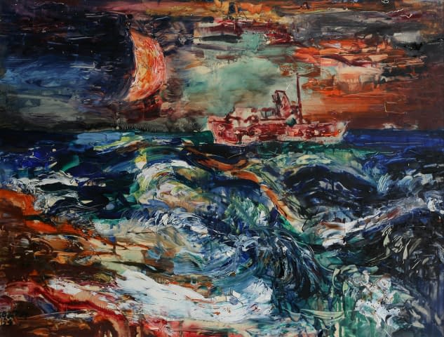 Image 1 of the artwork "Večerní Černé Moře (dt. Abendliches Schwarzes Meer)" by Vladimír Šolta on art24