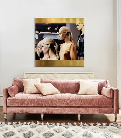 Image 2 of the artwork "VENICE GIRLS GOLD R" by HUGO KOEHLER on art24