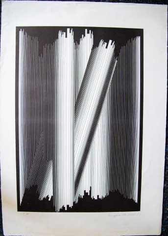 Photo 1 de l'œuvre "Konstruktive Komposition H" par Eugen Weidlich sur art24