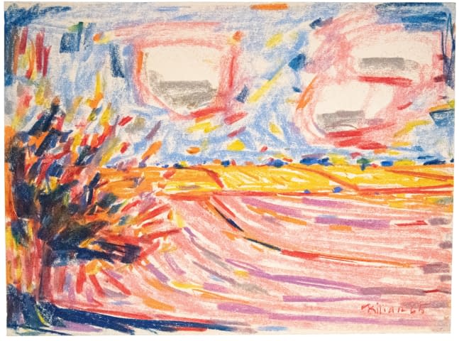 Foto 1 des Kunstwerks "Landschaft mit wehendem Baum" von Josef Kilián auf art24