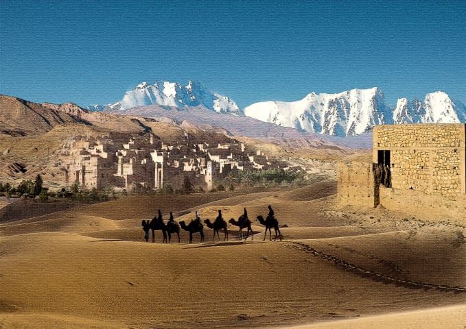 Bild 1 des Kunstwerks "Maroc 5" von Jean-Claude Mathier auf art24