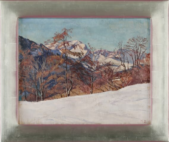 Image 1 of the artwork "Blick auf Calandakette - Winter" by Max Burgmeier on art24