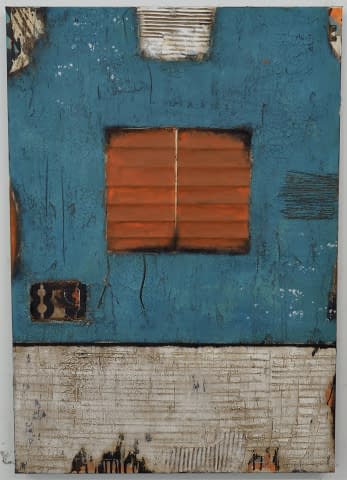 Bild 1 des Kunstwerks "Orange Fensterläden" von Dominik Schlumpf auf art24