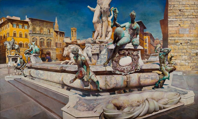 Bild 2 des Kunstwerks "Neptun Brunnen. Florenz" von Rudolf Häsler auf art24