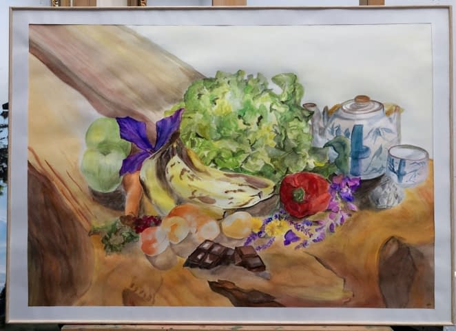 Bild 2 des Kunstwerks "Obststillleben" von Aurore Bohnenblust-Grosboillot auf art24