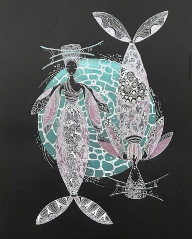 Image 1 of the artwork "Fisch. Sternzeichen" by Svetlana Shostak on art24