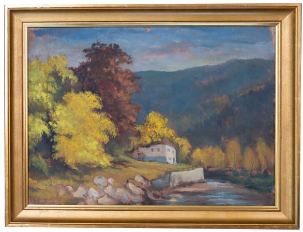 Foto 1 des Kunstwerks "SP. Mlýně p. Pancířem (dt. Mühle Rüstung)" von František Sembdner auf art24