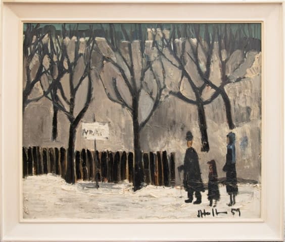 Bild 1 des Kunstwerks "Familie im Schnee" von Pöldi auf art24