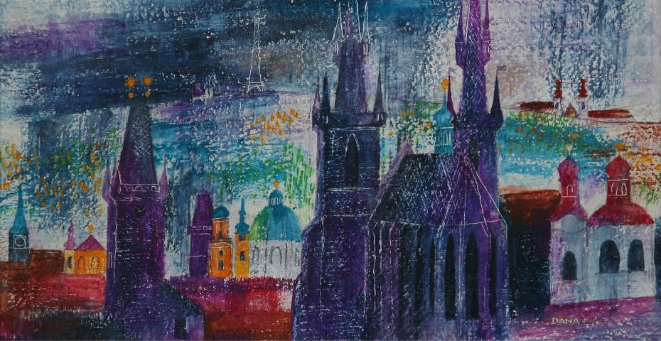 Image 2 of the artwork "Tujin a radnice (dt. Tein und Rathaus)" by Dana Hlobilová on art24