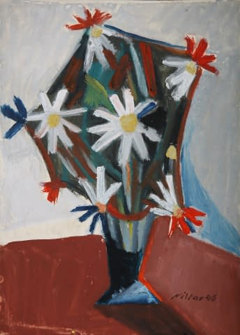 Foto 1 des Kunstwerks "Stillleben Blumenstrauss in Vase" von Josef Kilián auf art24