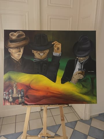 Image 1 of the artwork "Gentlemen from Amsterdam" by Violeta Muschong on art24