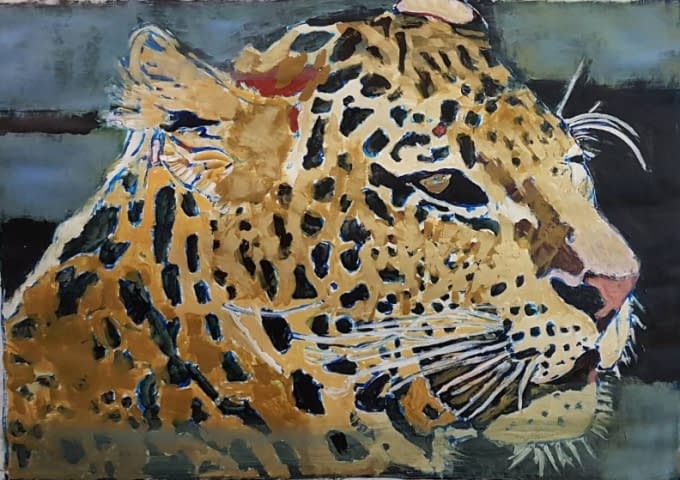 Foto 1 des Kunstwerks "Leopard" von johannes  petrus  lehner auf art24