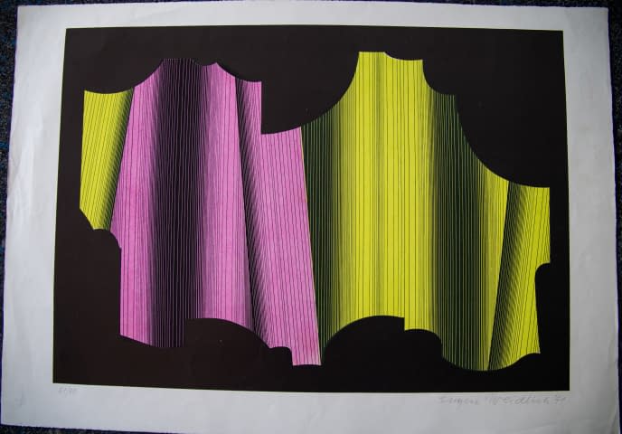 Foto 2 des Kunstwerks "Konstruktive Komposition F" von Eugen Weidlich auf art24