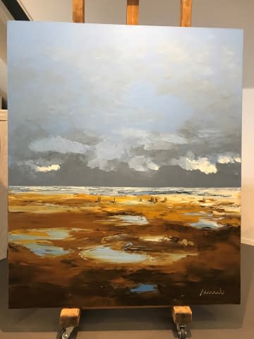 Bild 1 des Kunstwerks "Wolken und Meer" von Margot Ressel auf art24