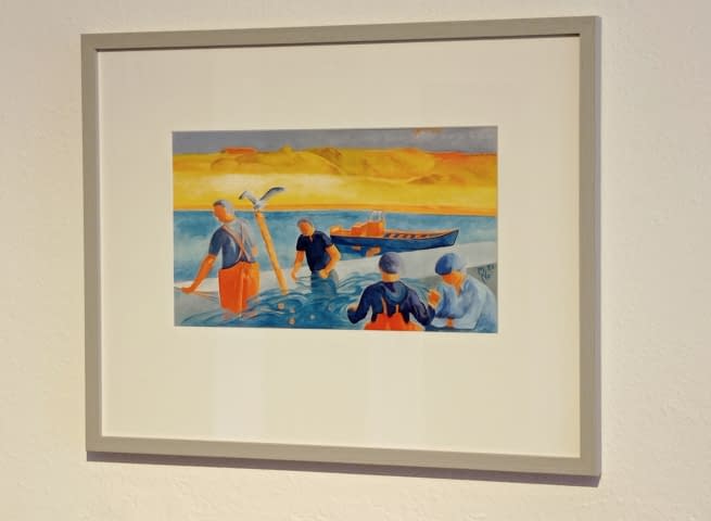 Bild 1 des Kunstwerks "Fischer in Ferragudo" von Marcus Nordmann auf art24