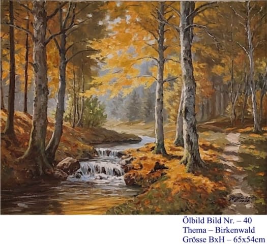 Bild 1 des Kunstwerks "40. Birkenwald" von Hans Jakob auf art24