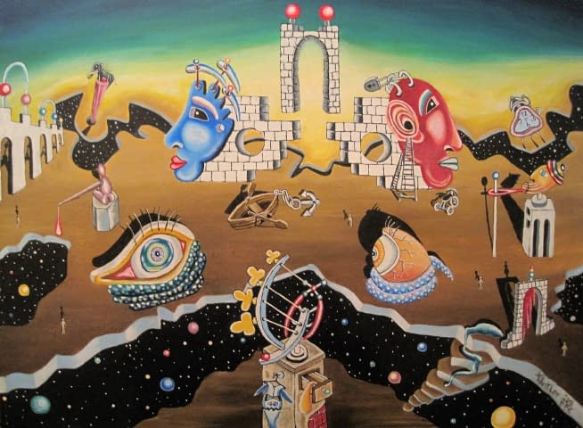 Foto 1 des Kunstwerks ""Der Bruchteil einer Millisekunde eines Traums"" von K.Winkler's "Punk Paint Kitchen" auf art24