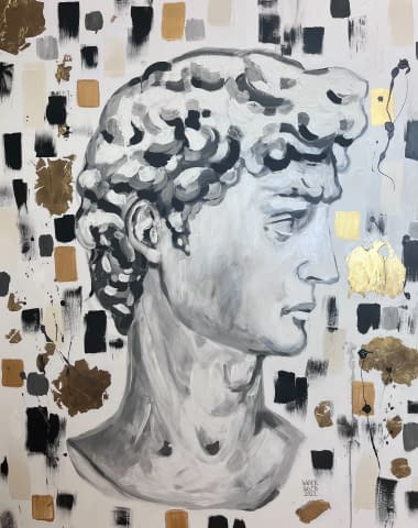 Foto 1 des Kunstwerks "König David - Göttlicher Mut und Weisheit" von Maria Wasserfaller auf art24