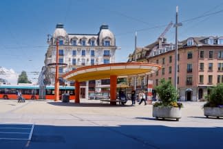 "Rue animée du centre-ville de Bienne , Suisse" by Sylvain Blanchoud on art24