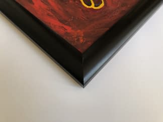 "Szarvas vörös térben/Der Hirsch in der roten Dimension" von Attila Orbán auf art24