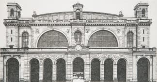 "Bahnhof Zürich - Ostportal" de Rudolf Häsler sur art24